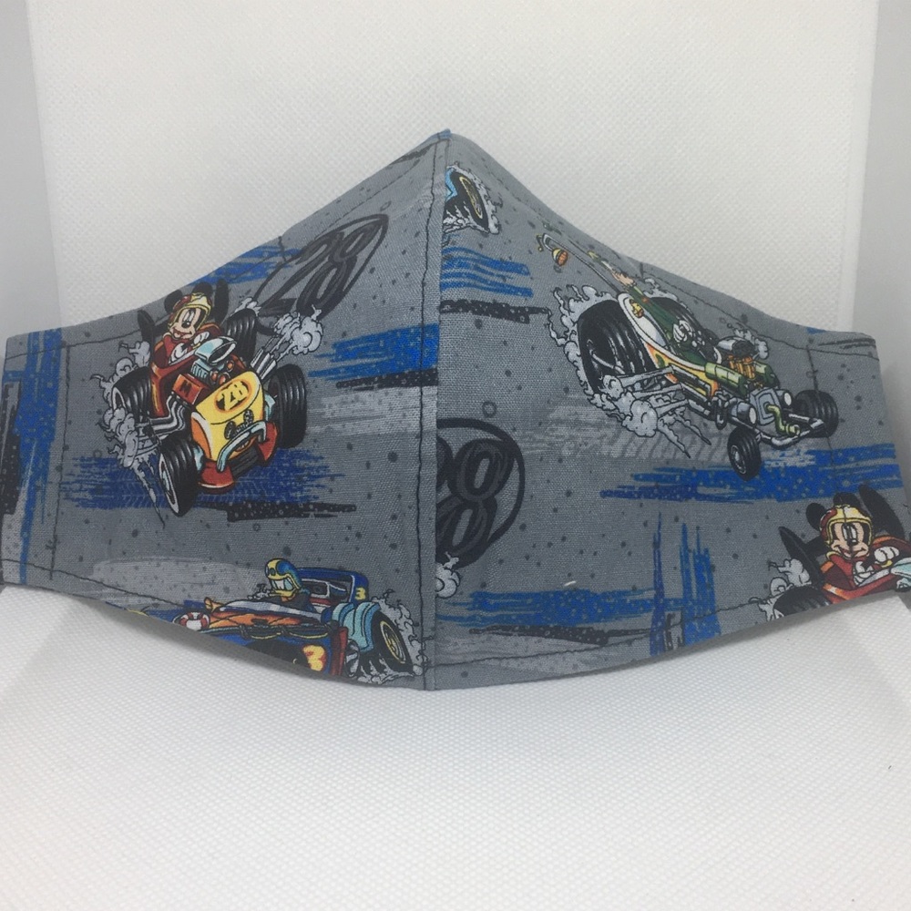 MICKEY ROADSTERS 100% COTTON MASK 3-PLY + LANYARD